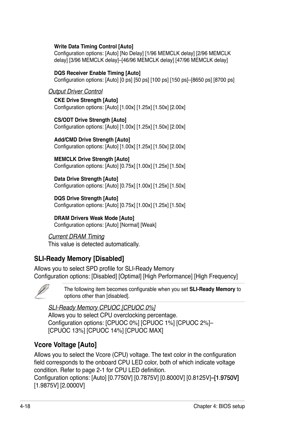 Vcore voltage [auto | Asus Crosshair II Formula User Manual | Page 90 / 186