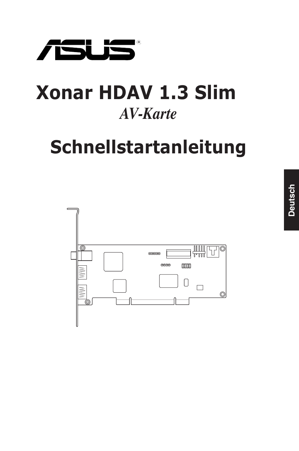Xonar hdav 1.3 slim, Schnellstartanleitung | Asus Xonar HDAV1.3 Slim User Manual | Page 14 / 43