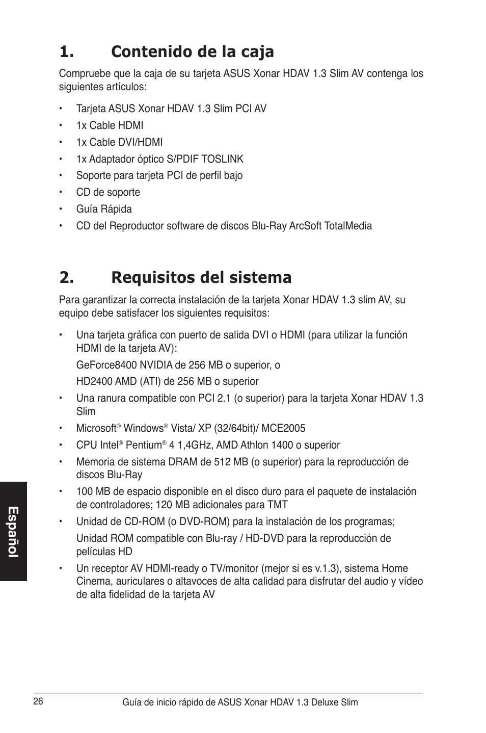 Asus Xonar HDAV1.3 Slim User Manual | Page 27 / 43