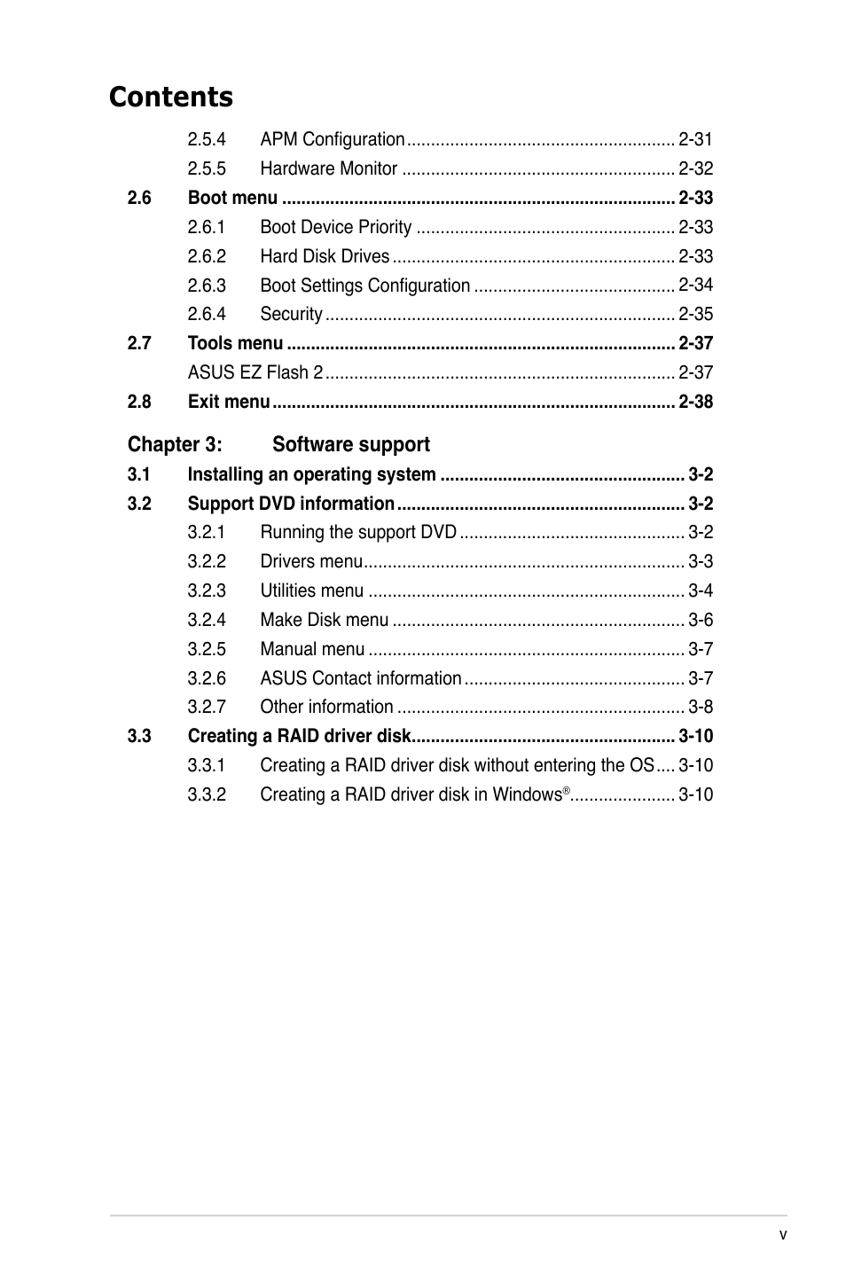 Asus M3N78-EMH HDMI User Manual | Page 5 / 96