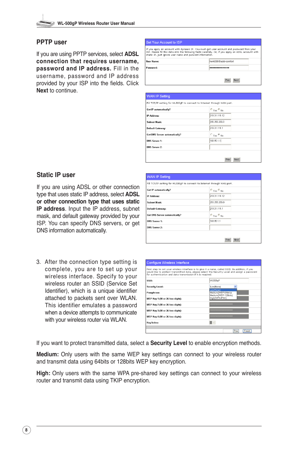 Asus WL-500gP User Manual | Page 10 / 42