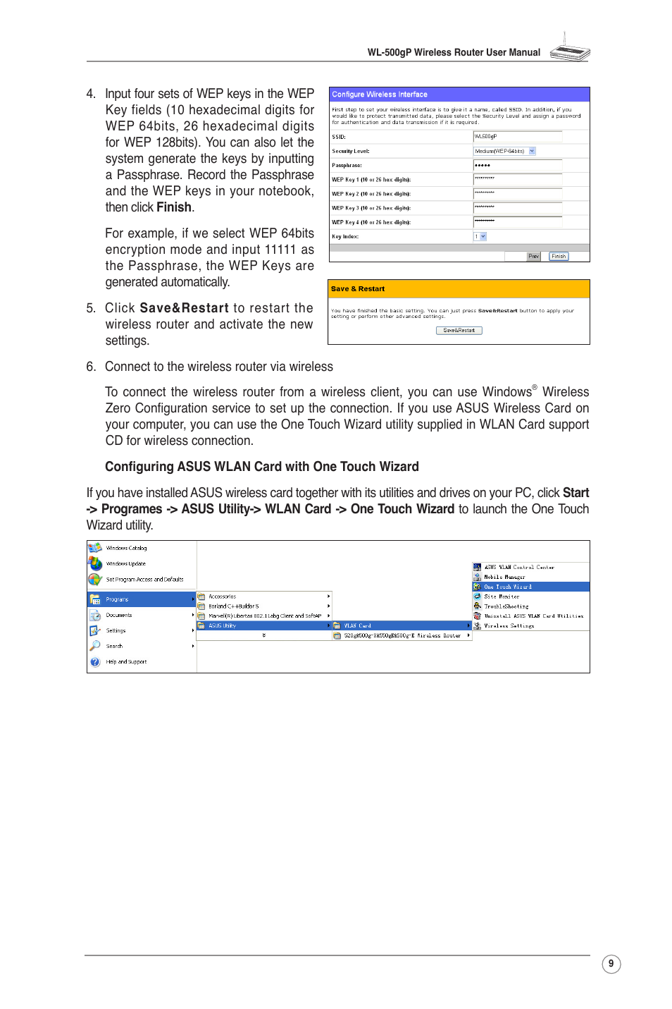 Asus WL-500gP User Manual | Page 11 / 42