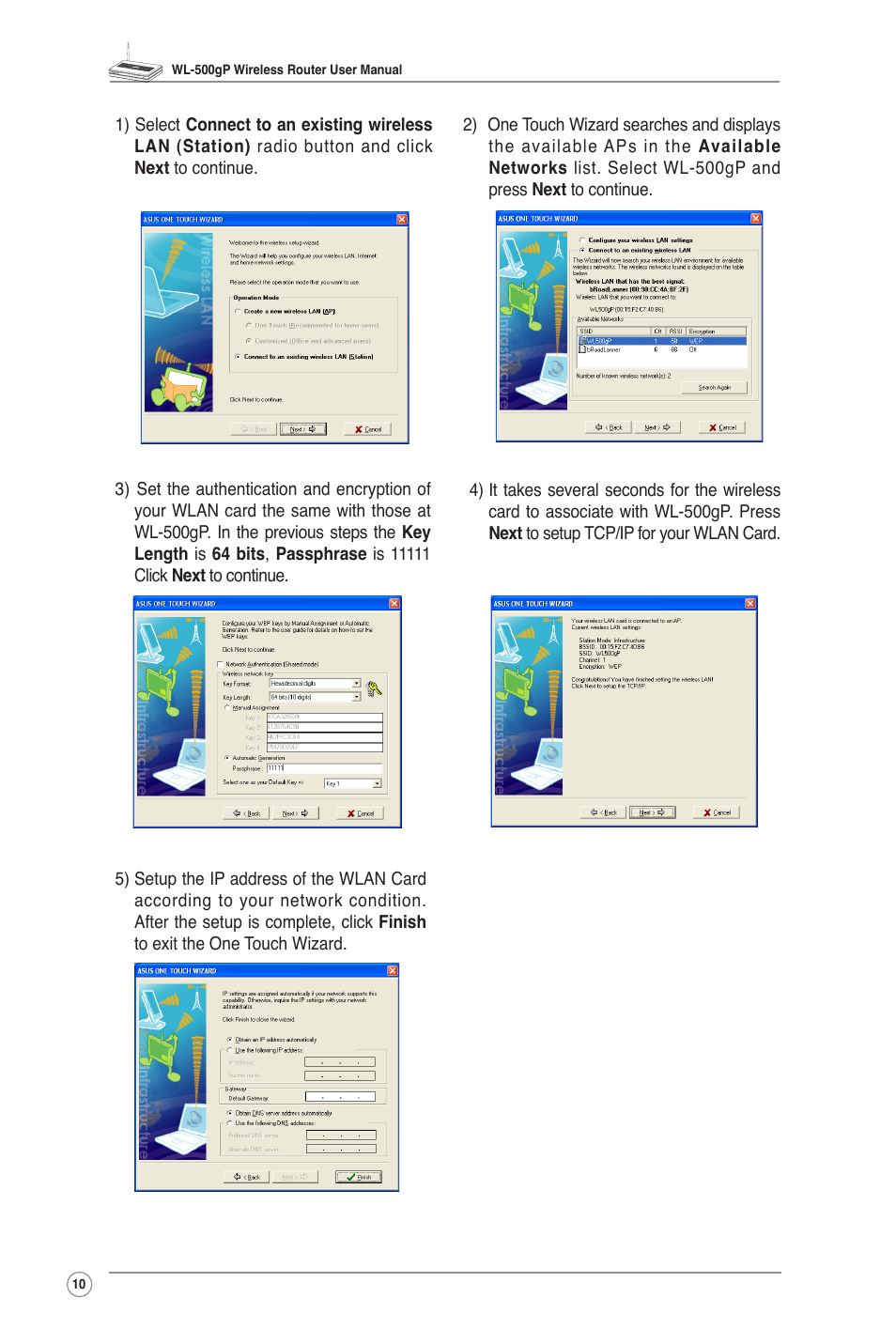 Asus WL-500gP User Manual | Page 12 / 42