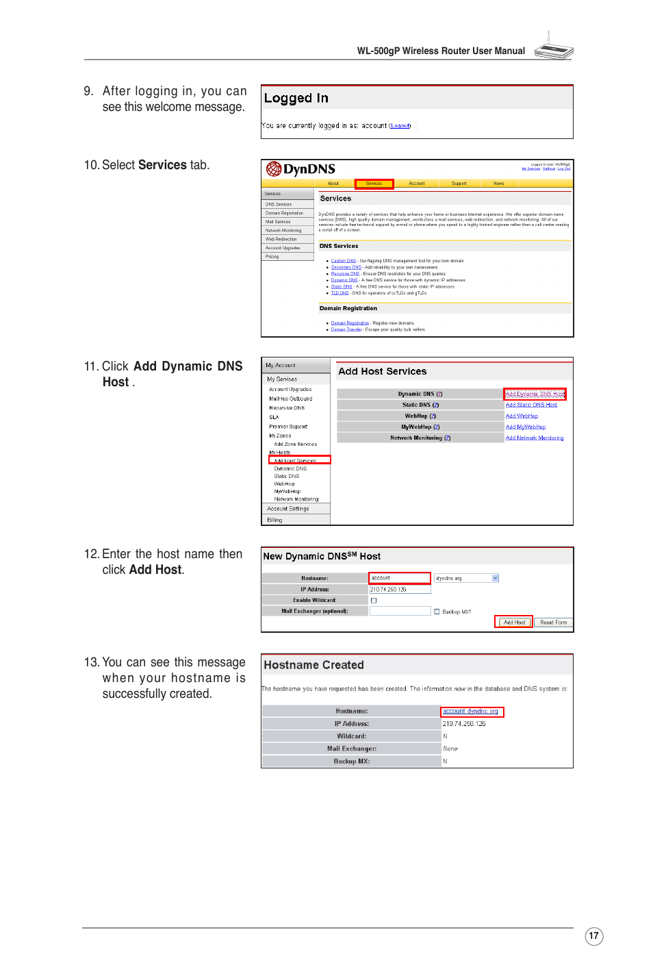 Asus WL-500gP User Manual | Page 19 / 42