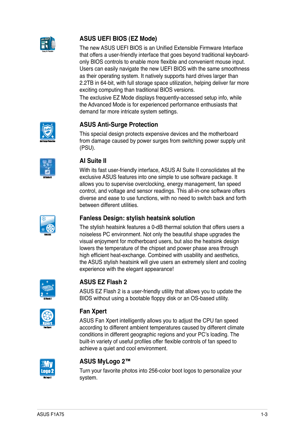 Asus F1A75 User Manual | Page 15 / 70