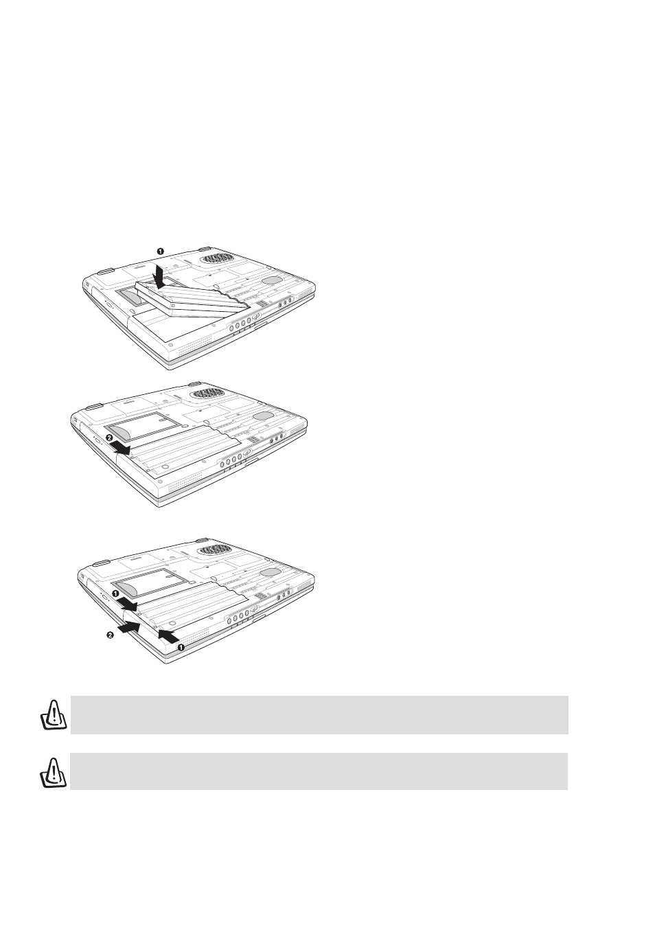 Installing and removing the battery pack | Asus L4L User Manual | Page 24 / 57