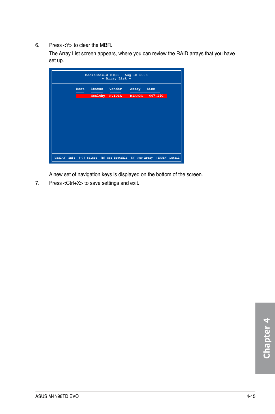 Chapter 4 | Asus M4N98TD EVO User Manual | Page 105 / 118