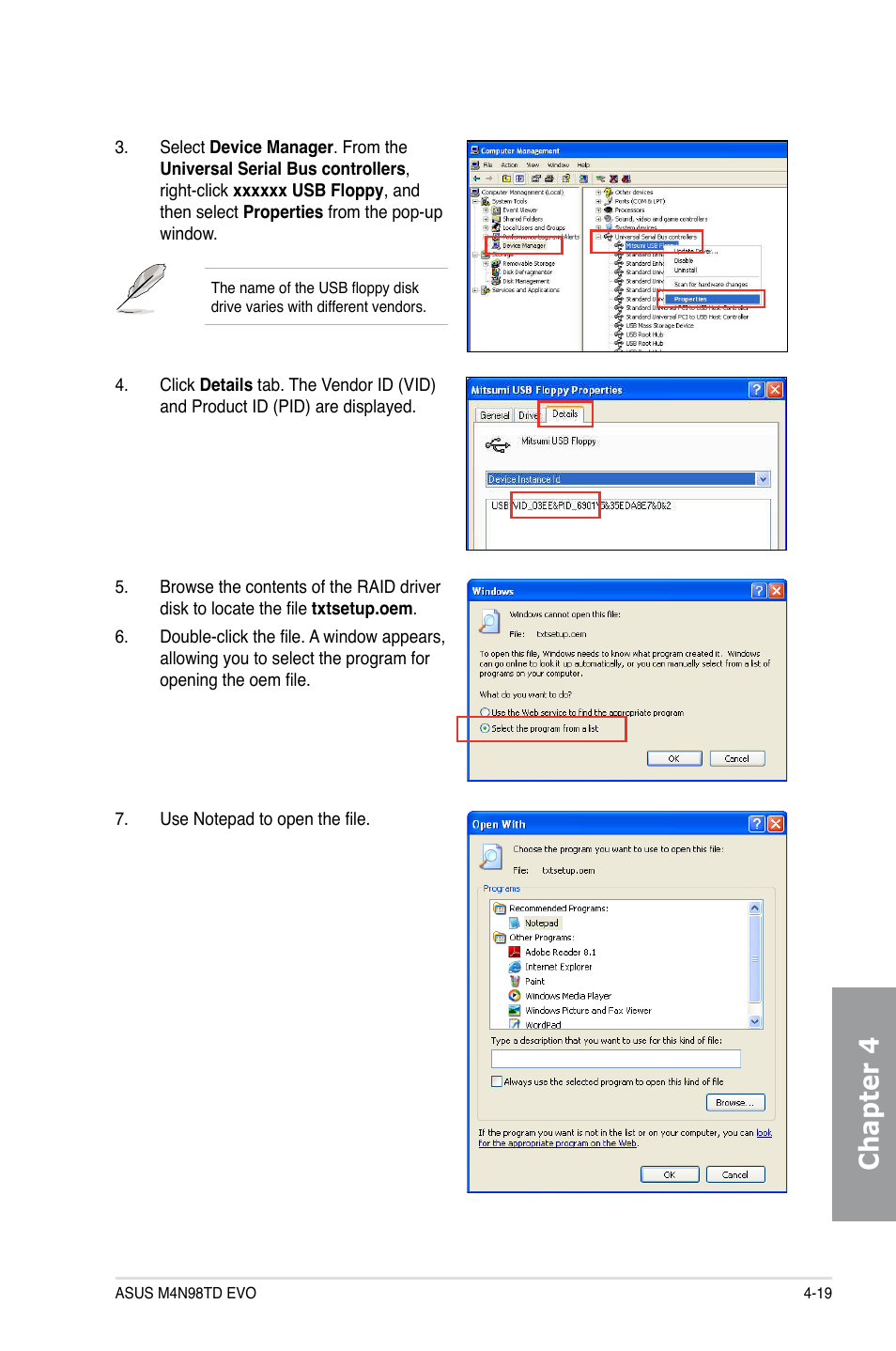 Chapter 4 | Asus M4N98TD EVO User Manual | Page 109 / 118