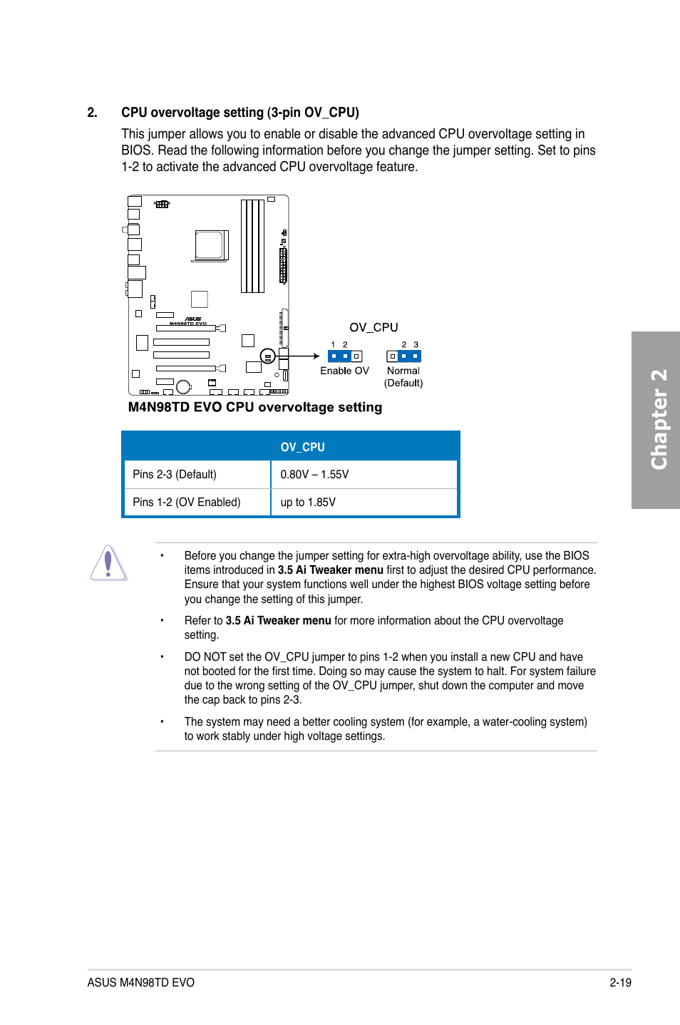 Chapter 2 | Asus M4N98TD EVO User Manual | Page 37 / 118