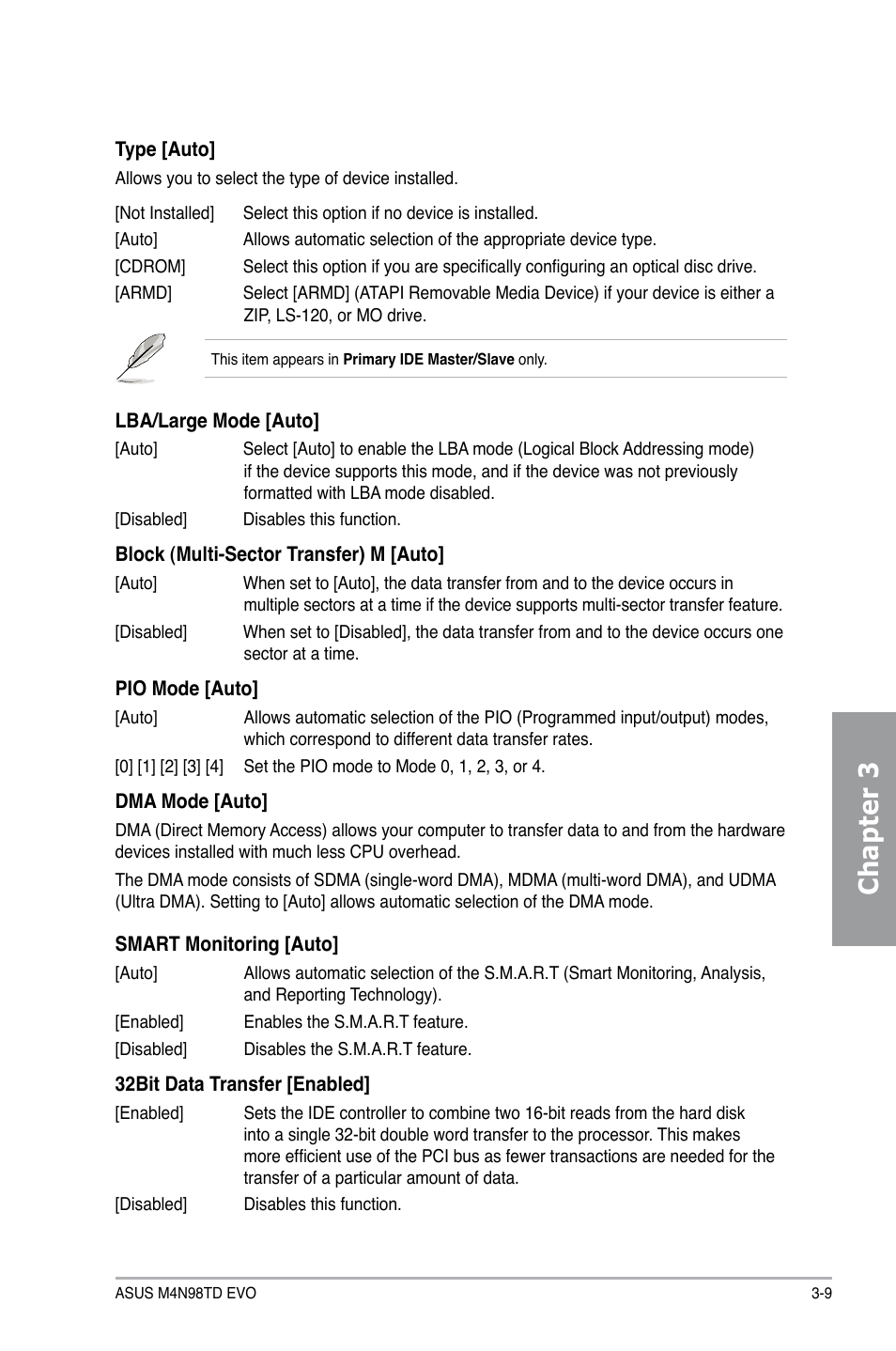 Chapter 3 | Asus M4N98TD EVO User Manual | Page 65 / 118