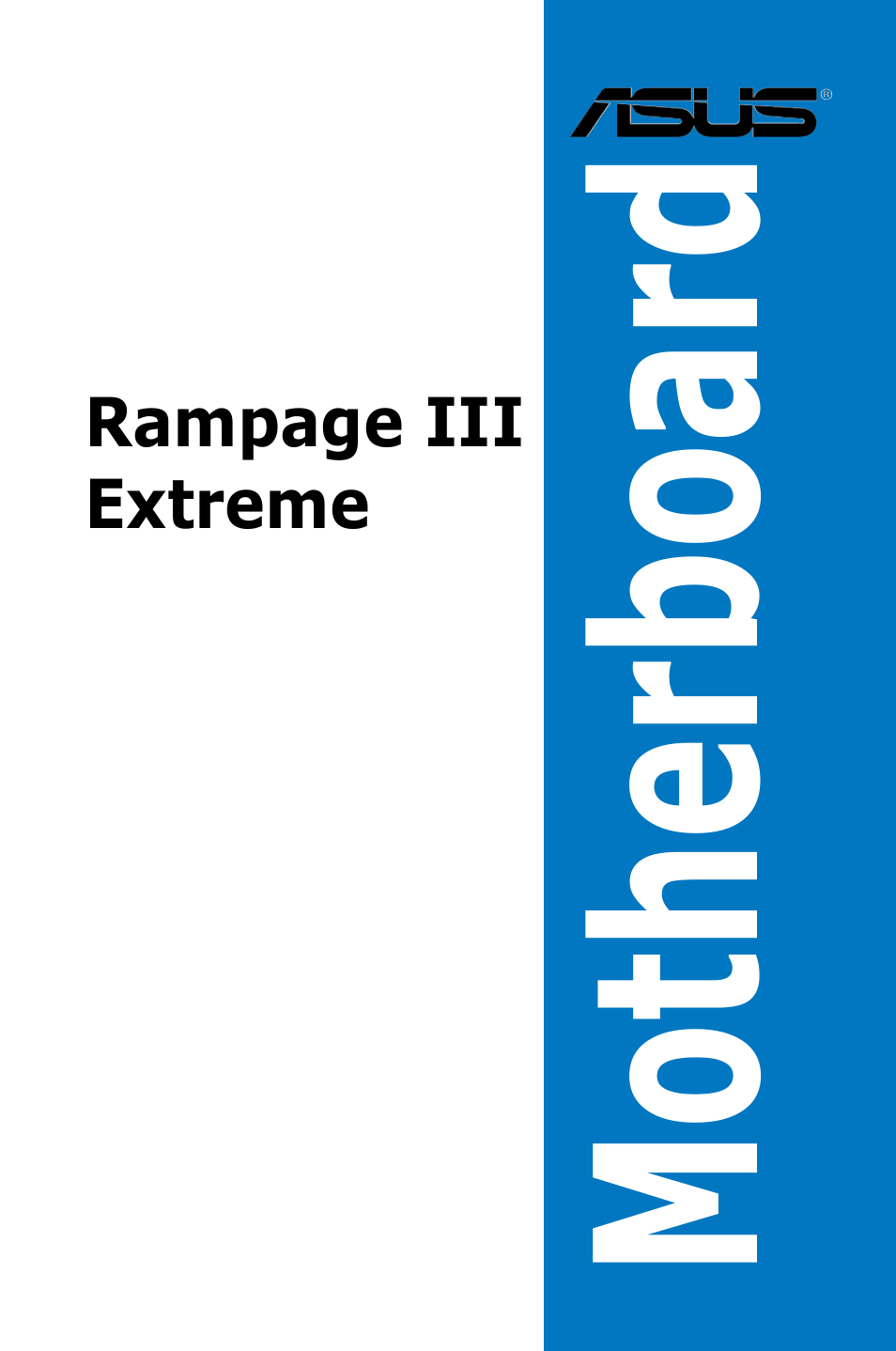 Asus Rampage III Extreme User Manual | 190 pages