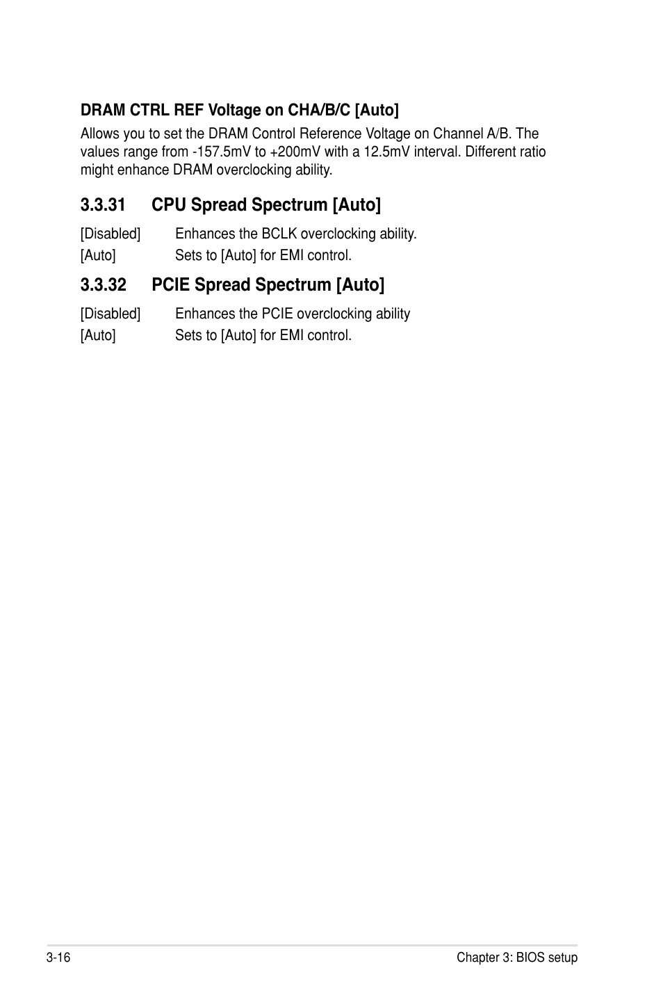 31 cpu spread spectrum �auto, 32 pcie spread spectrum �auto | Asus Rampage III Extreme User Manual | Page 102 / 190