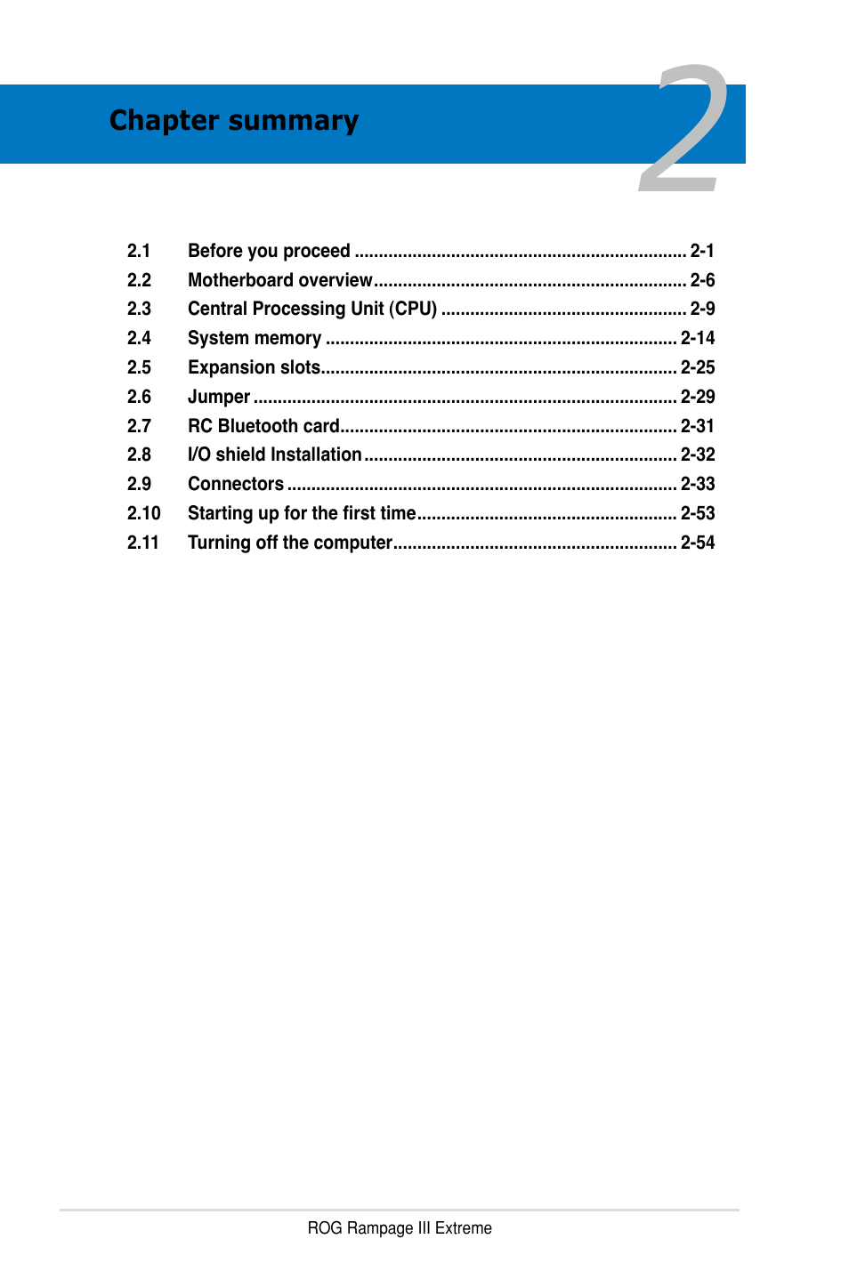 Asus Rampage III Extreme User Manual | Page 30 / 190