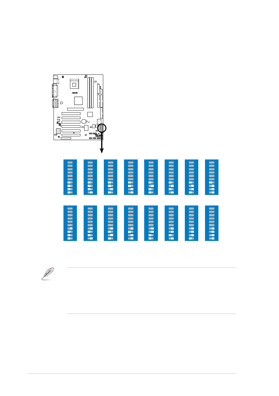 P4b266 cpu frequency multiple selection switch | Asus P4B266 User Manual | Page 40 / 136