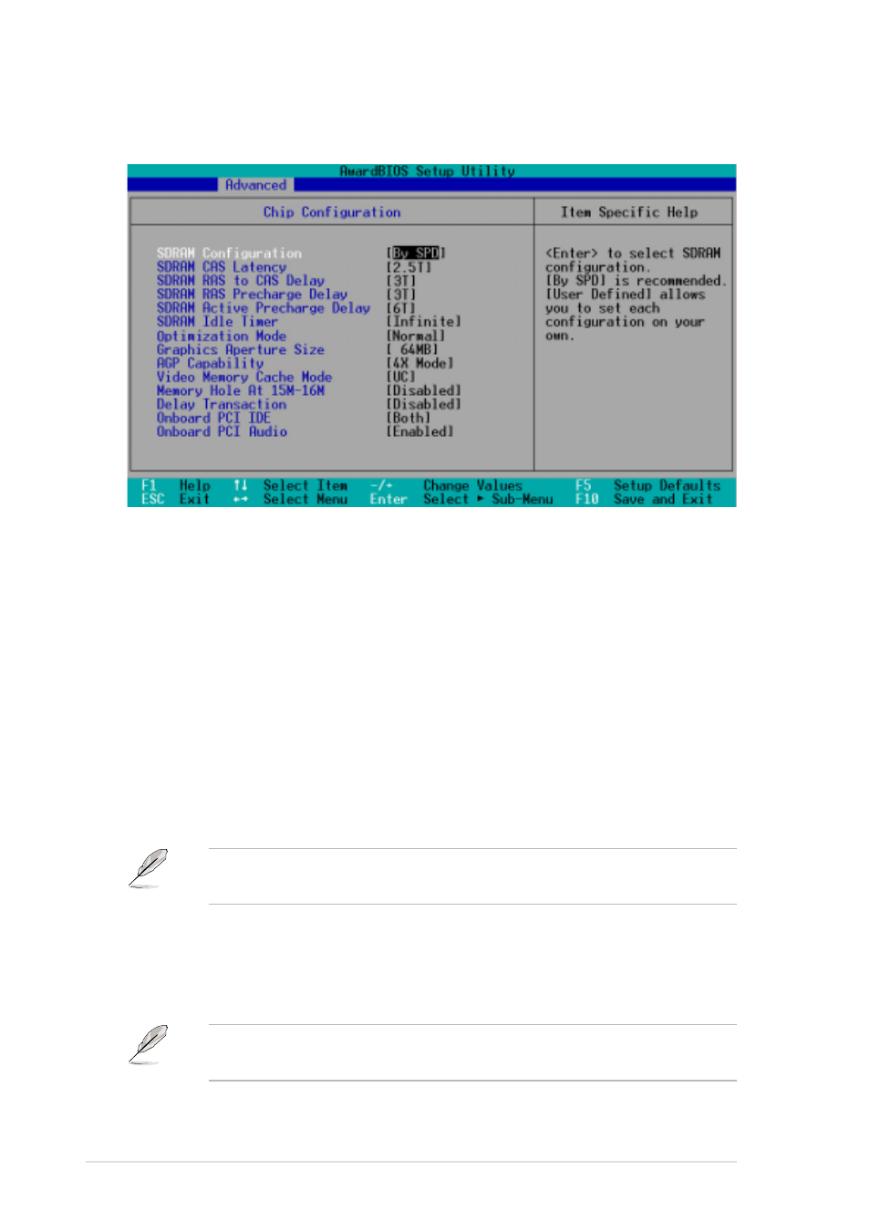 1 chip configuration | Asus P4B266 User Manual | Page 86 / 136