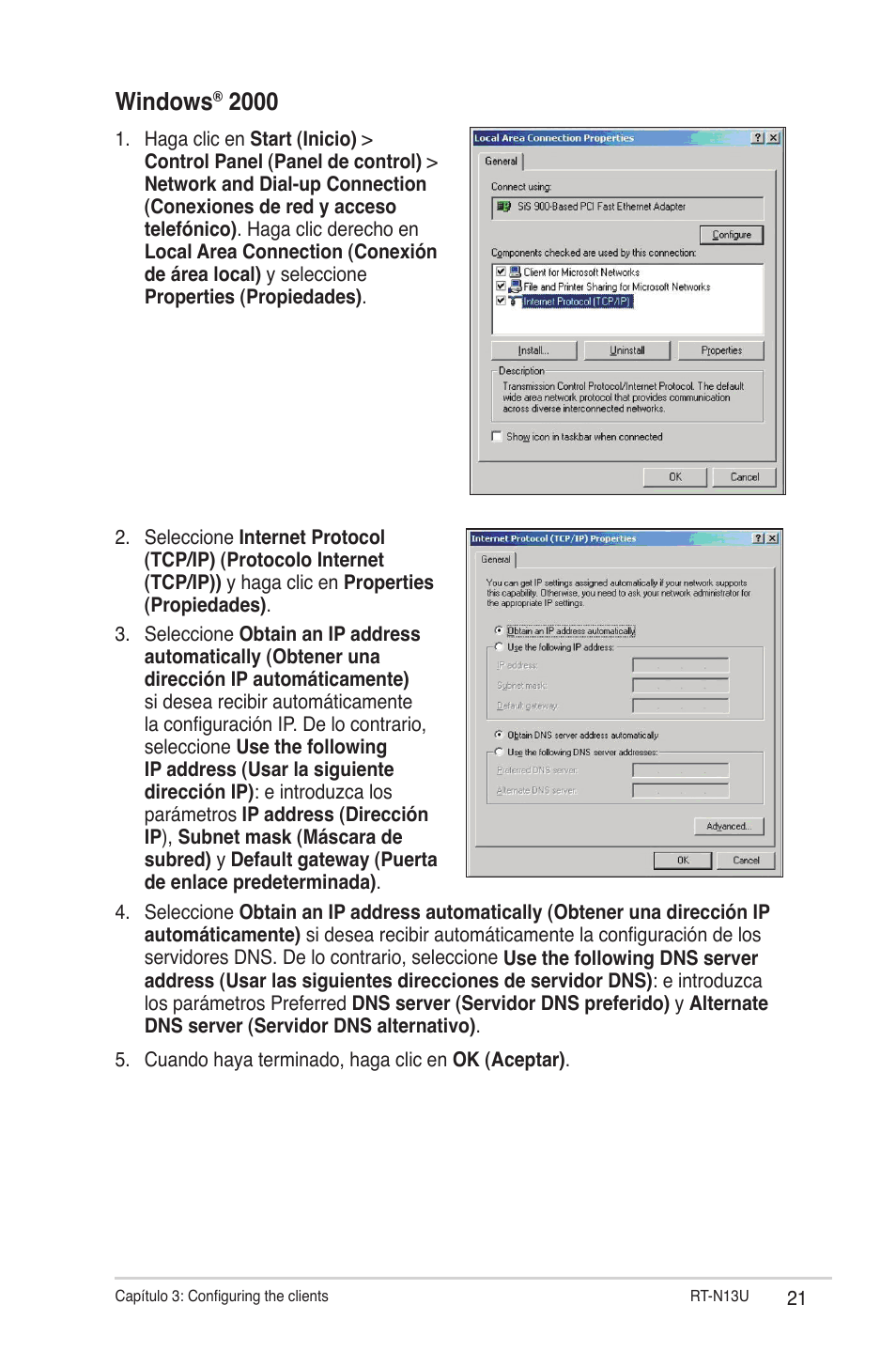 Windows | Asus RT-N13U (VER.B1) User Manual | Page 21 / 75