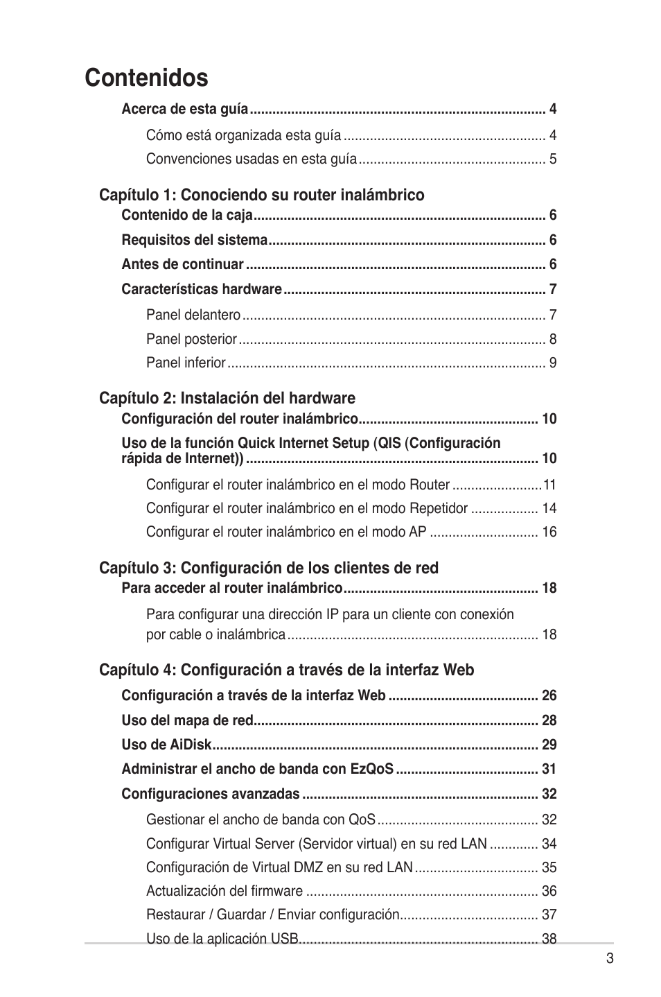 Asus RT-N13U (VER.B1) User Manual | Page 3 / 75