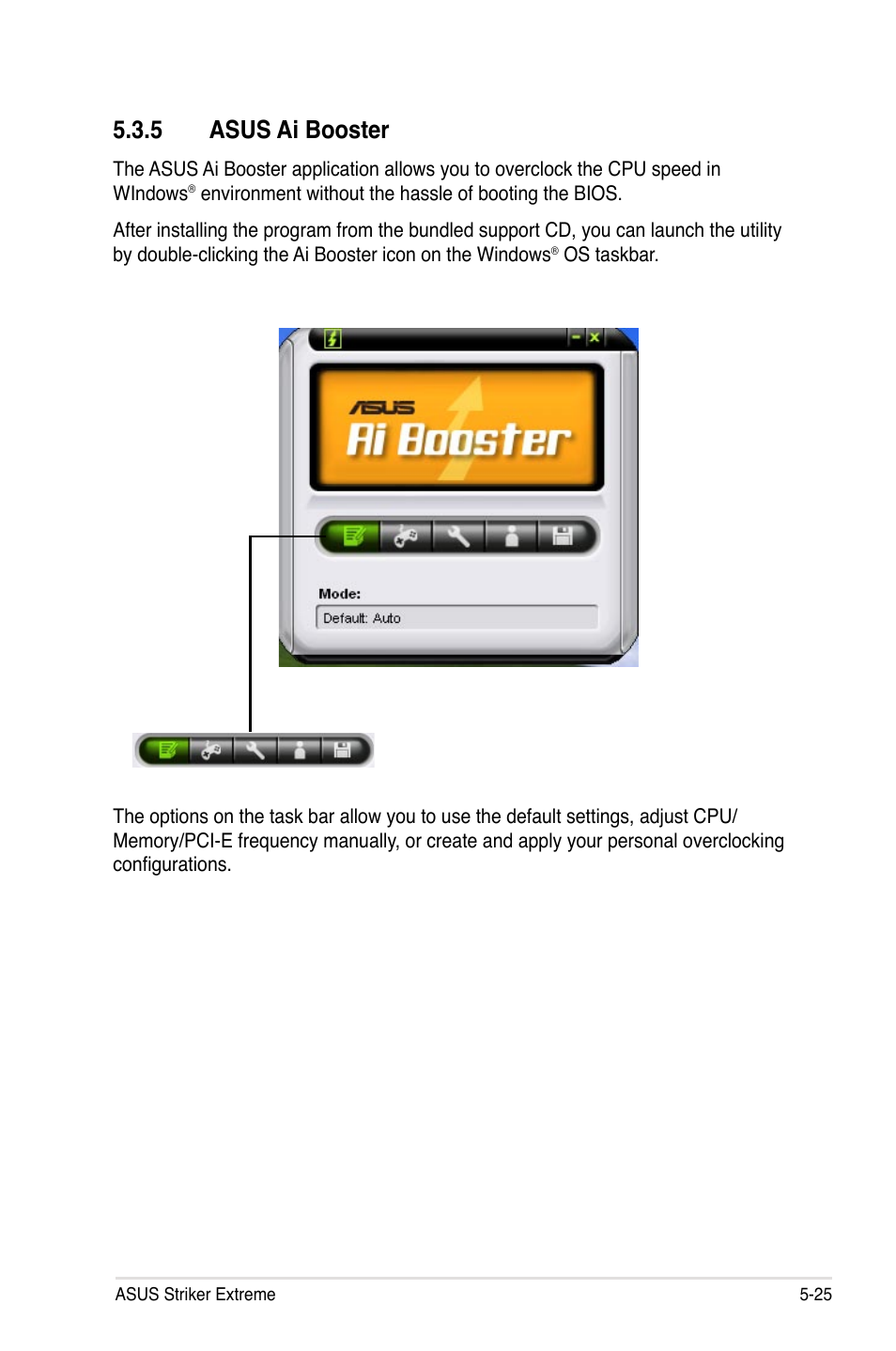 5 asus ai booster | Asus Striker Extreme User Manual | Page 143 / 168