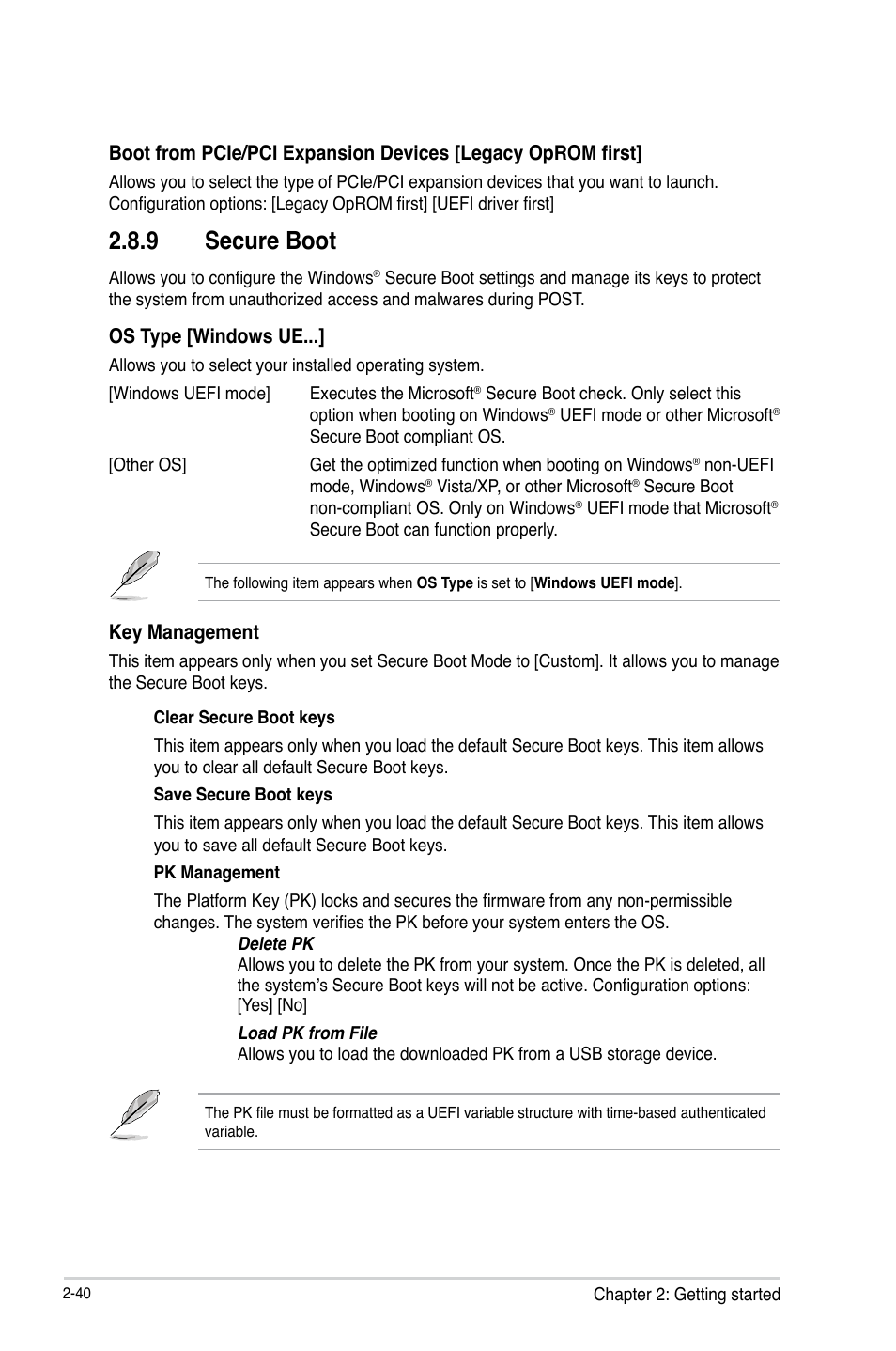 9 secure boot | Asus B85-PLUS User Manual | Page 69 / 77