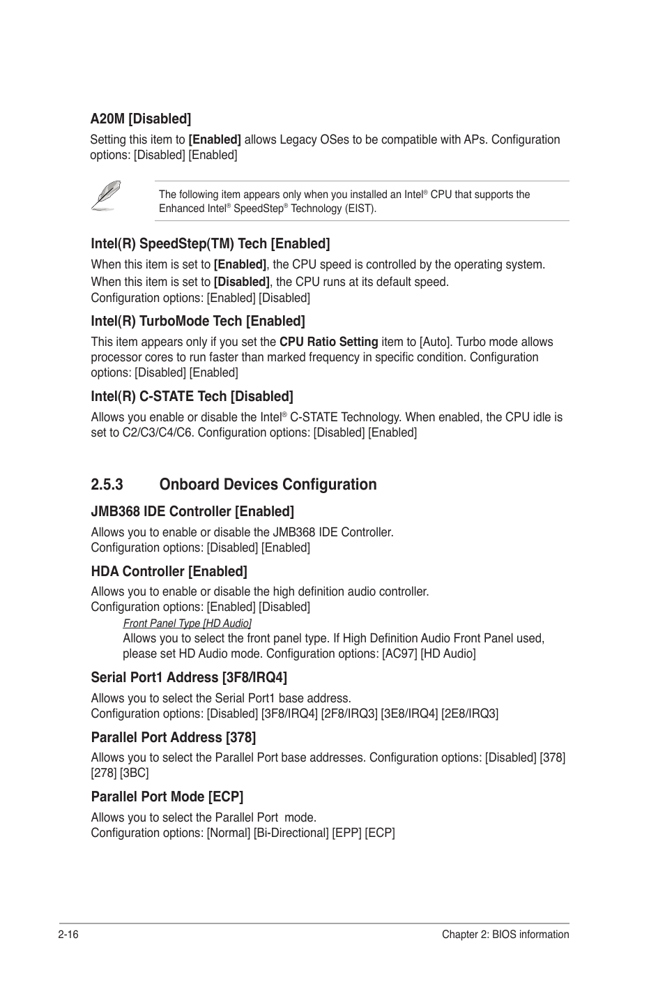 3 onboard devices configuration, Onboard devices configuration -16 | Asus P7Q57-M DO User Manual | Page 46 / 56