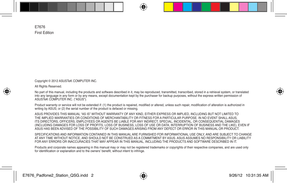 Asus PadFone 2 User Manual | Page 2 / 12