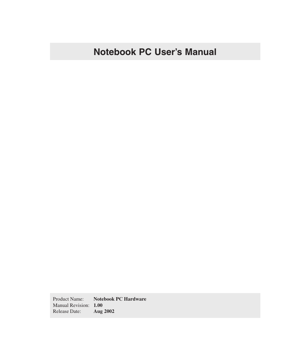 Asus L4E User Manual | 57 pages