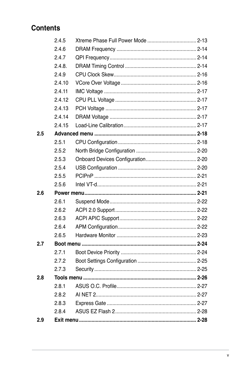 Asus P7P55 LX/JOOYON/SI User Manual | Page 5 / 70