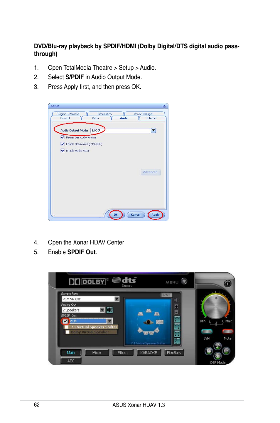 Asus Xonar HDAV1.3 User Manual | Page 68 / 100