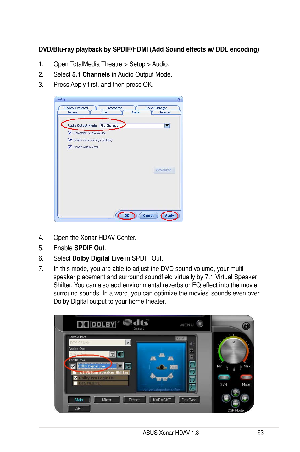 Asus Xonar HDAV1.3 User Manual | Page 69 / 100