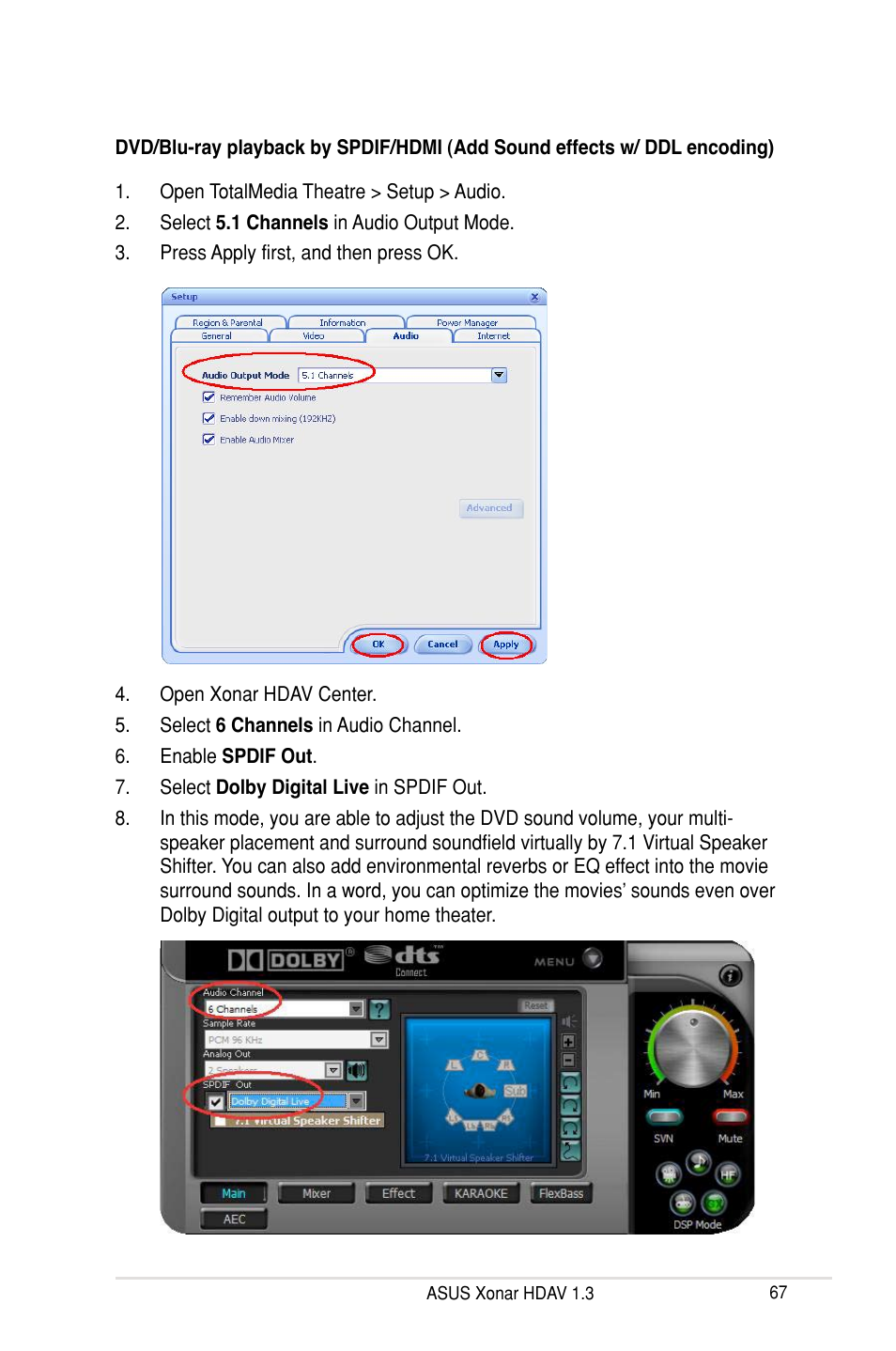 Asus Xonar HDAV1.3 User Manual | Page 73 / 100