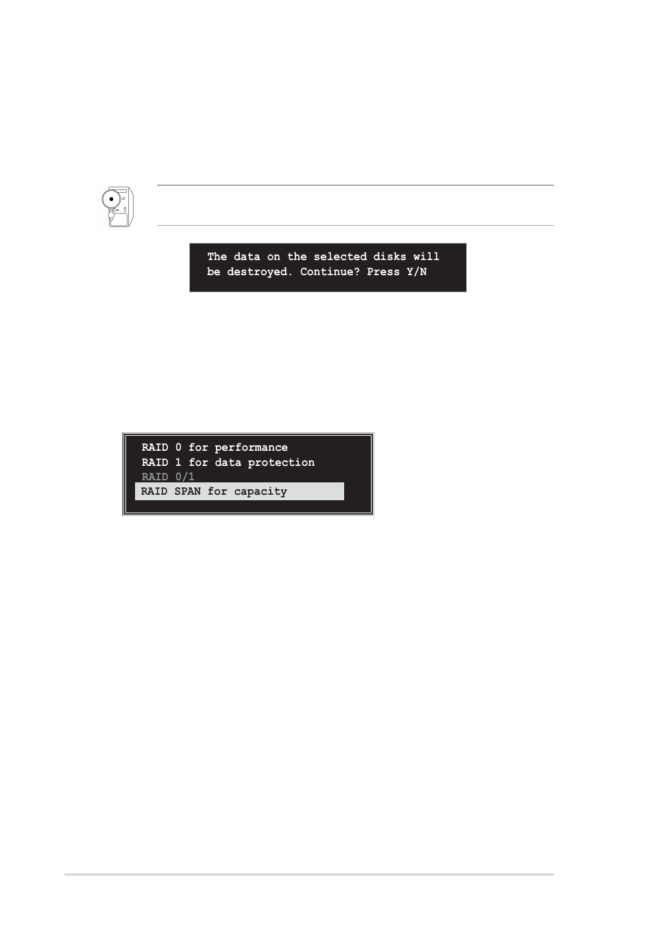 Raid span for capacity | Asus A7V600 SE User Manual | Page 80 / 84