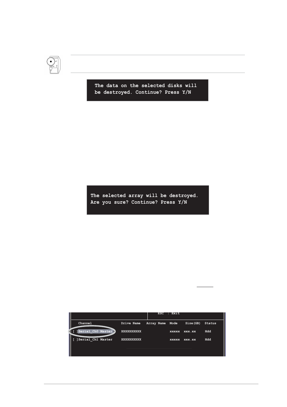 5 select boot array, 4 delete array | Asus A7V600 SE User Manual | Page 81 / 84