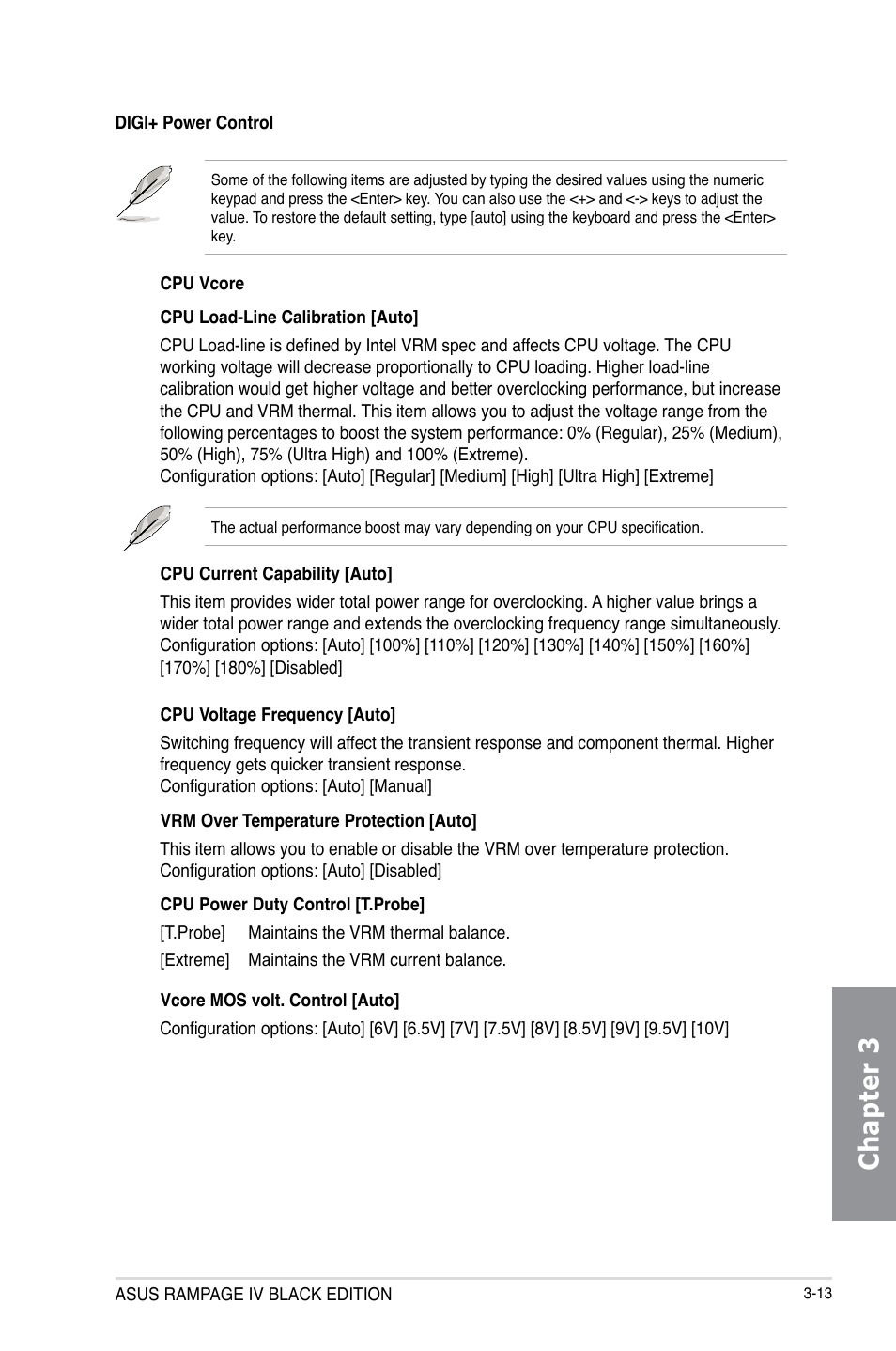 Chapter 3 | Asus RAMPAGE IV BLACK EDITION User Manual | Page 103 / 222