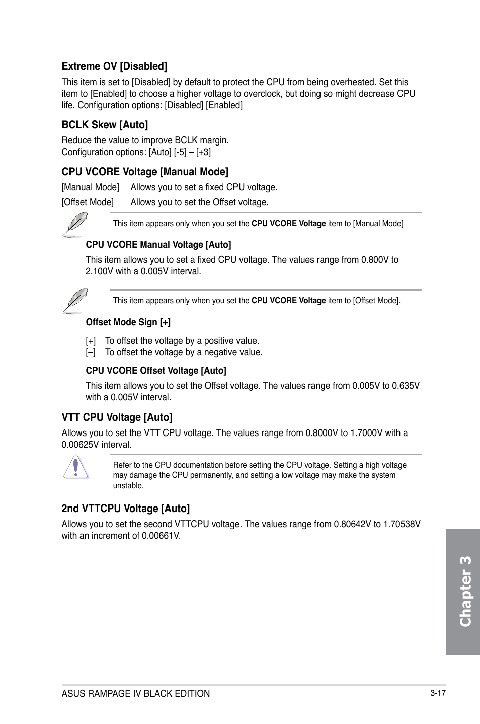 Chapter 3 | Asus RAMPAGE IV BLACK EDITION User Manual | Page 107 / 222