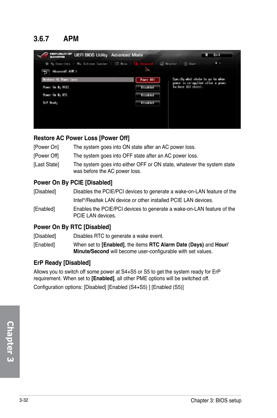 Chapter 3, 7 apm | Asus RAMPAGE IV BLACK EDITION User Manual | Page 122 / 222