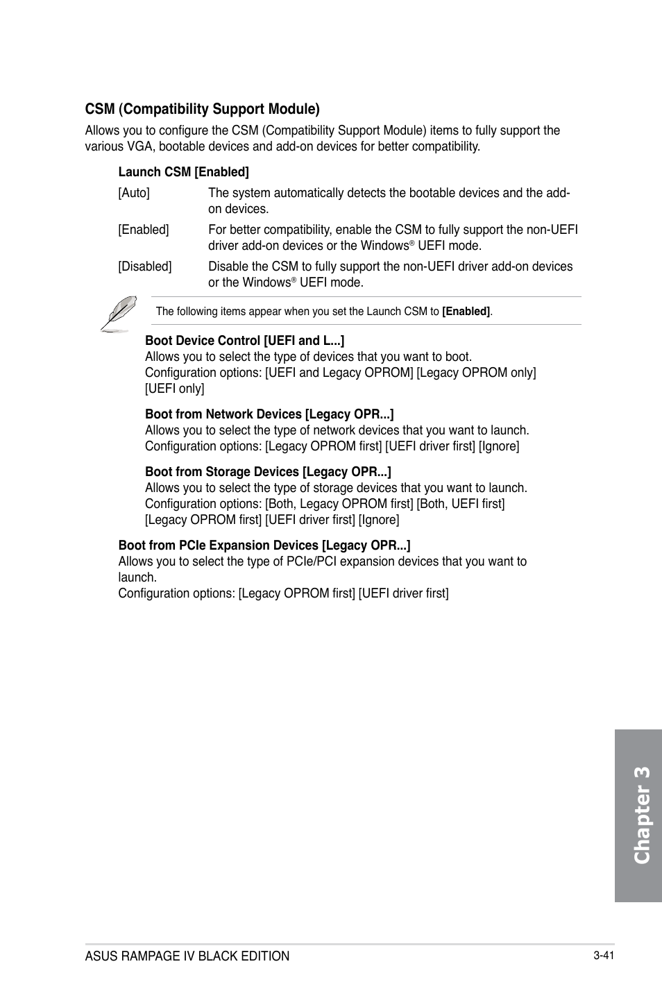 Chapter 3 | Asus RAMPAGE IV BLACK EDITION User Manual | Page 131 / 222