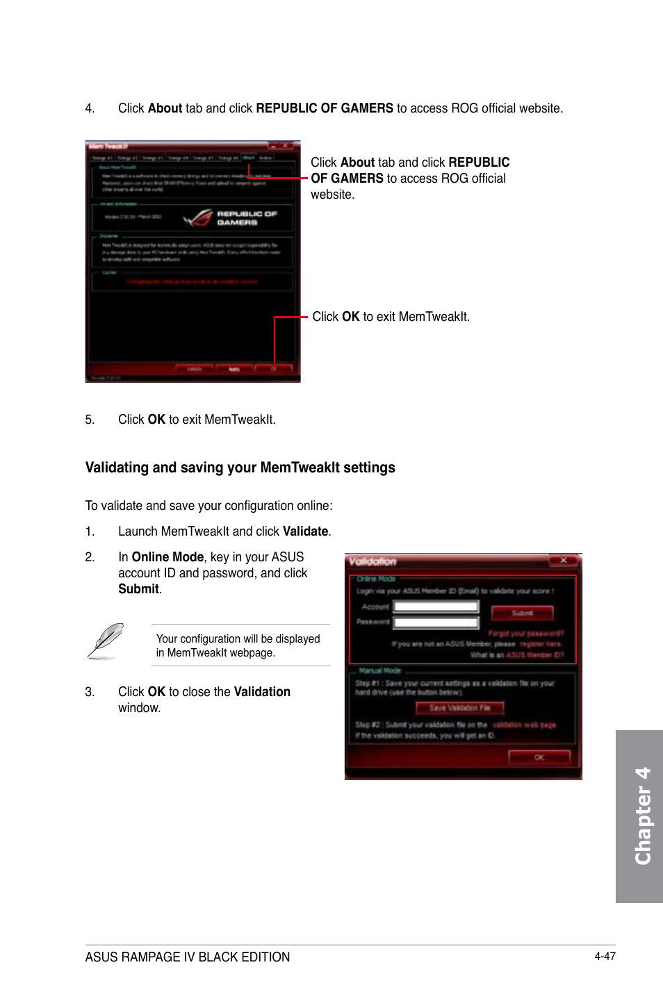 Chapter 4 | Asus RAMPAGE IV BLACK EDITION User Manual | Page 193 / 222