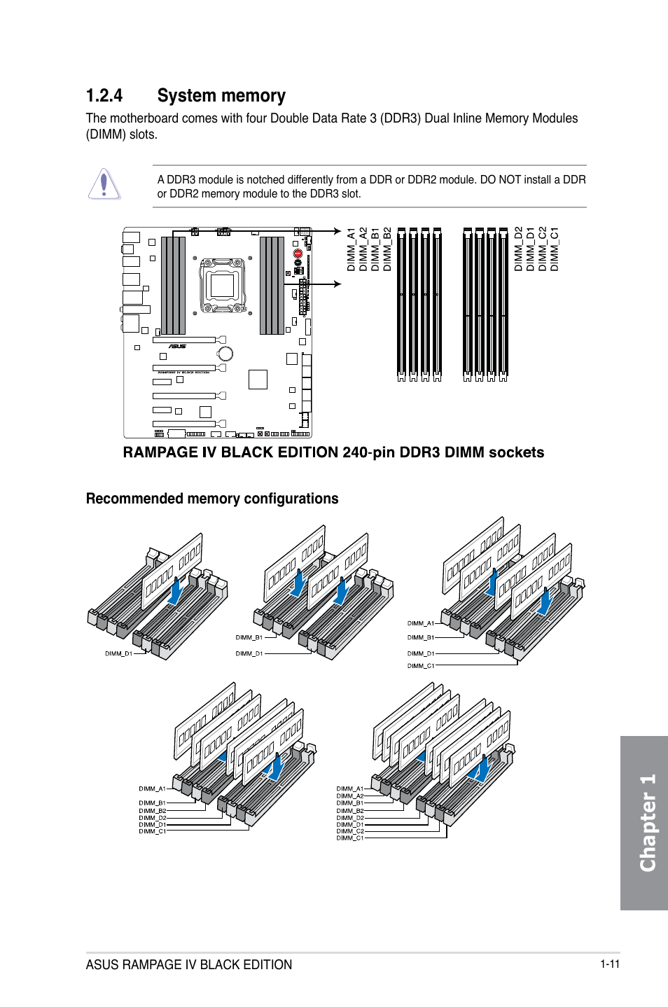 Chapter 1 | Asus RAMPAGE IV BLACK EDITION User Manual | Page 27 / 222