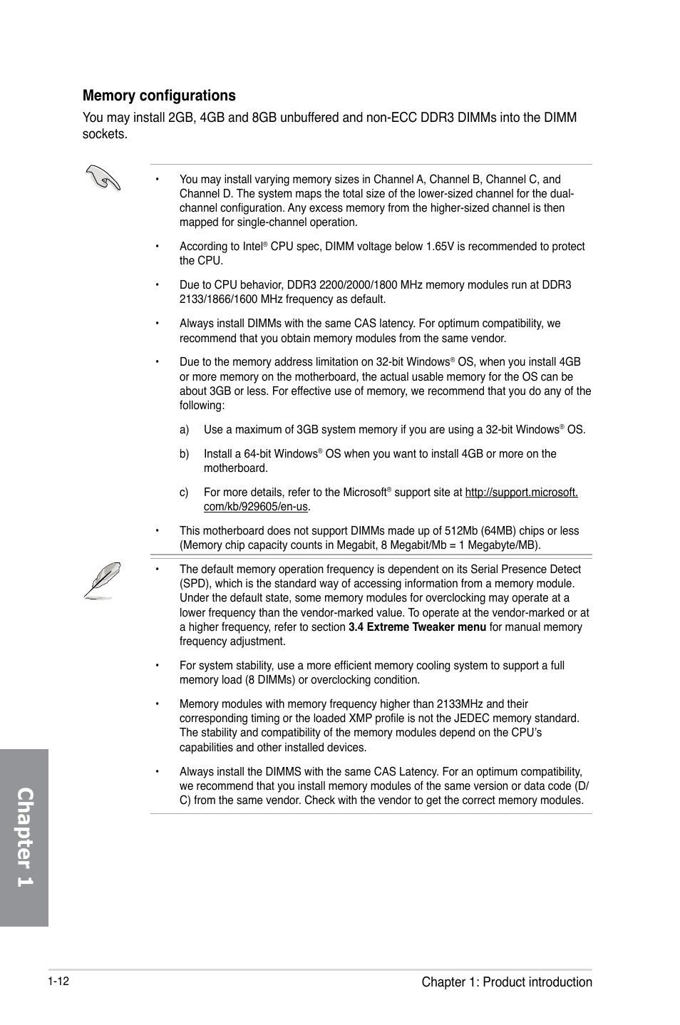 Chapter 1 | Asus RAMPAGE IV BLACK EDITION User Manual | Page 28 / 222