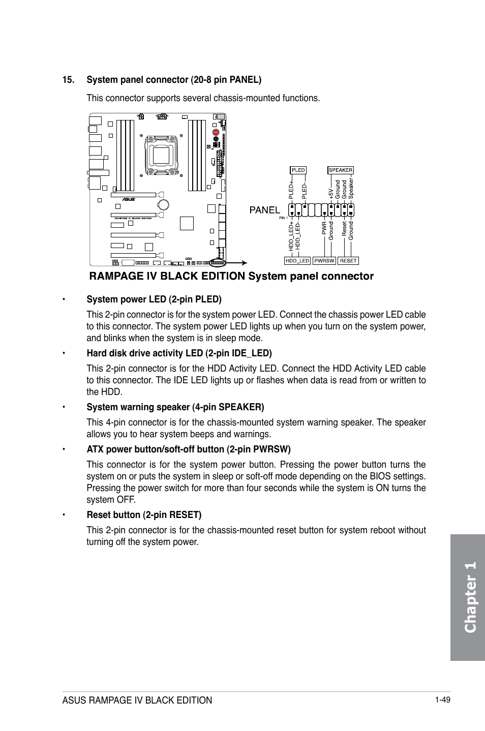 Chapter 1 | Asus RAMPAGE IV BLACK EDITION User Manual | Page 65 / 222