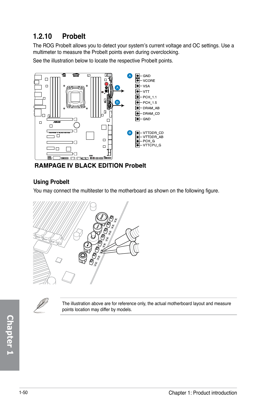 Chapter 1, 10 probeit | Asus RAMPAGE IV BLACK EDITION User Manual | Page 66 / 222