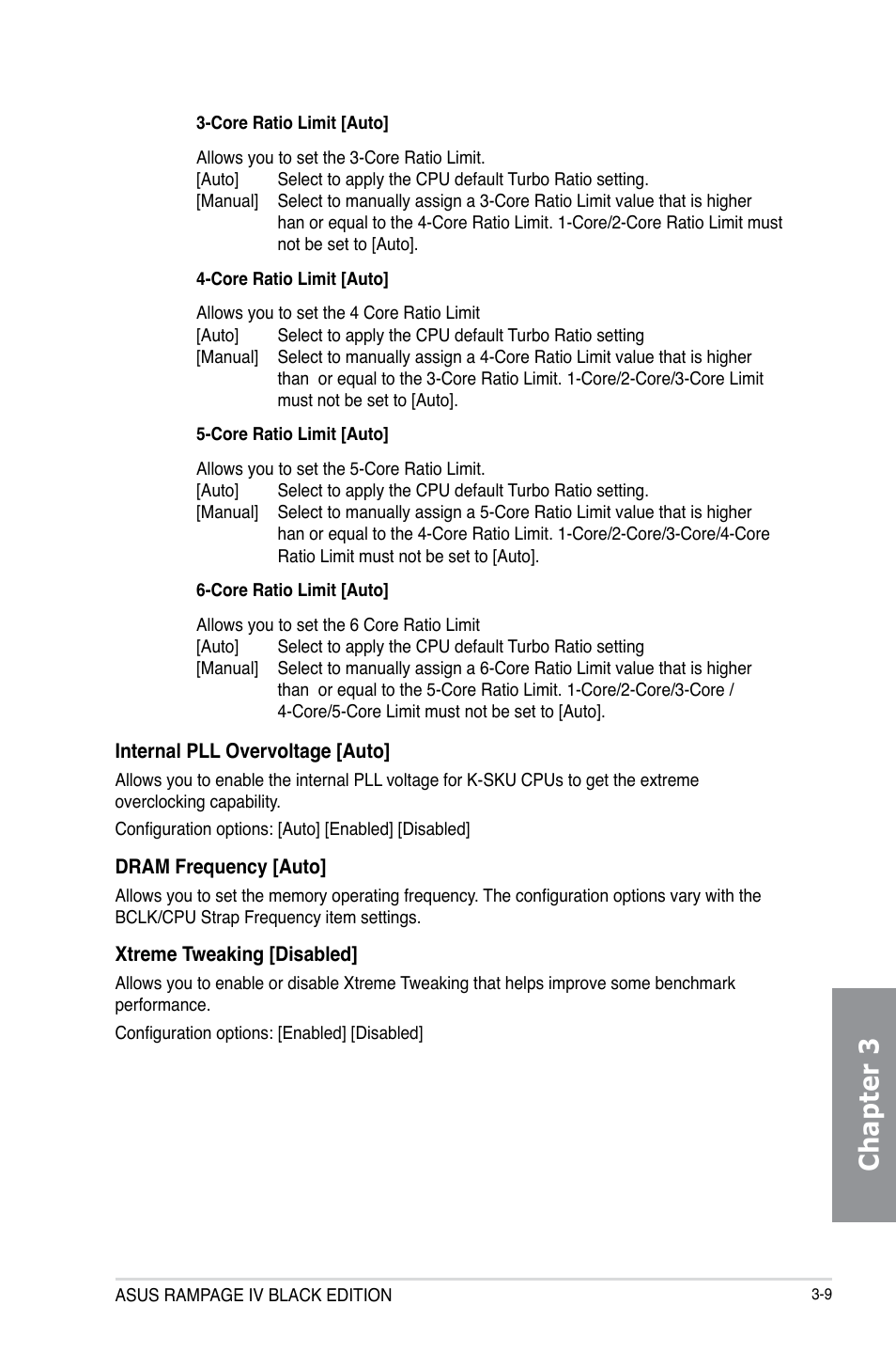 Chapter 3 | Asus RAMPAGE IV BLACK EDITION User Manual | Page 99 / 222