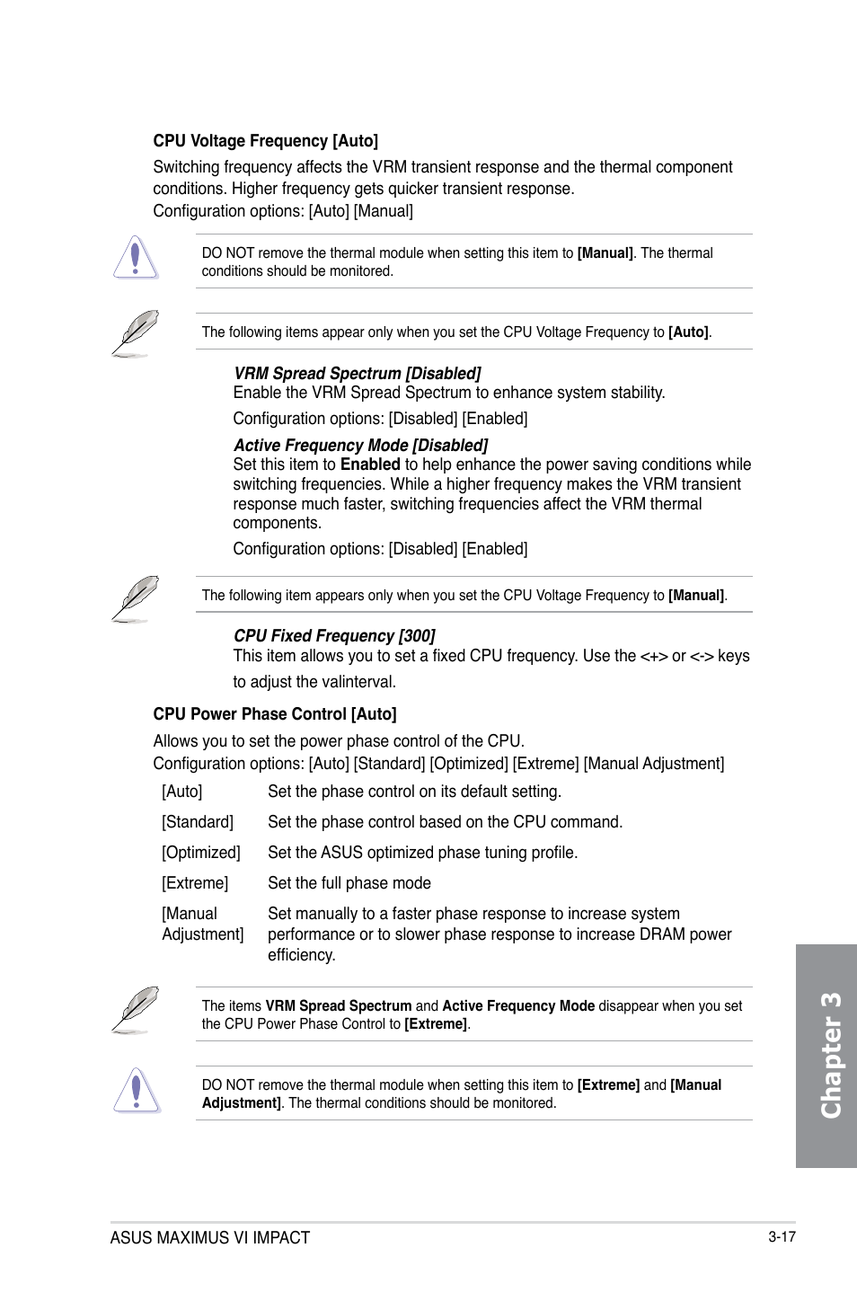 Chapter 3 | Asus MAXIMUS VI IMPACT User Manual | Page 101 / 222