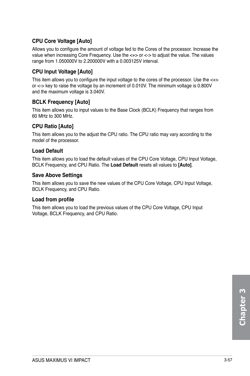 Chapter 3 | Asus MAXIMUS VI IMPACT User Manual | Page 141 / 222