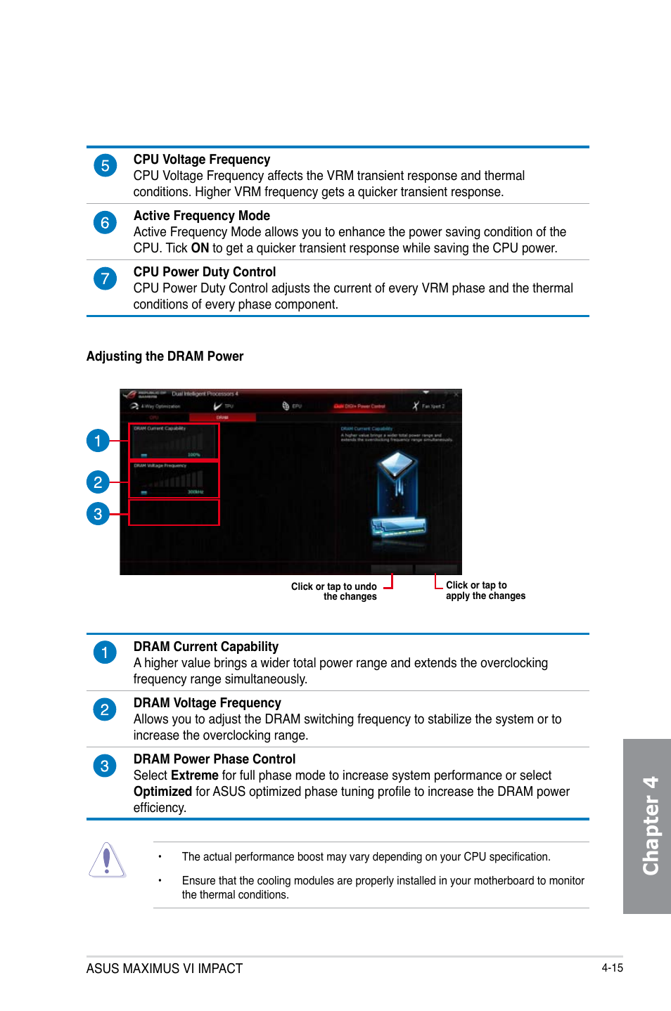 Chapter 4 | Asus MAXIMUS VI IMPACT User Manual | Page 163 / 222