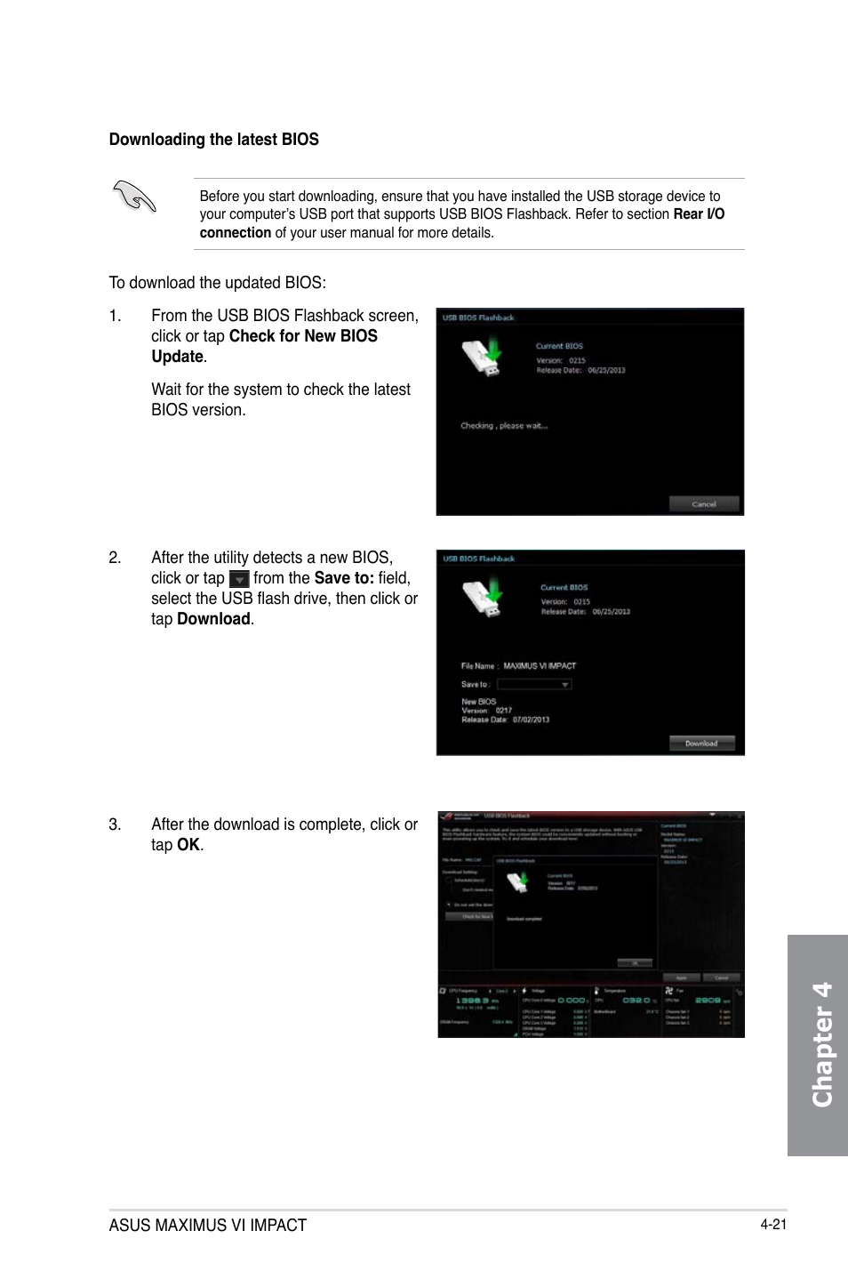 Chapter 4 | Asus MAXIMUS VI IMPACT User Manual | Page 169 / 222