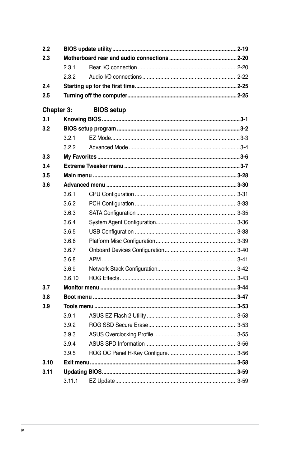 Asus MAXIMUS VI IMPACT User Manual | Page 4 / 222