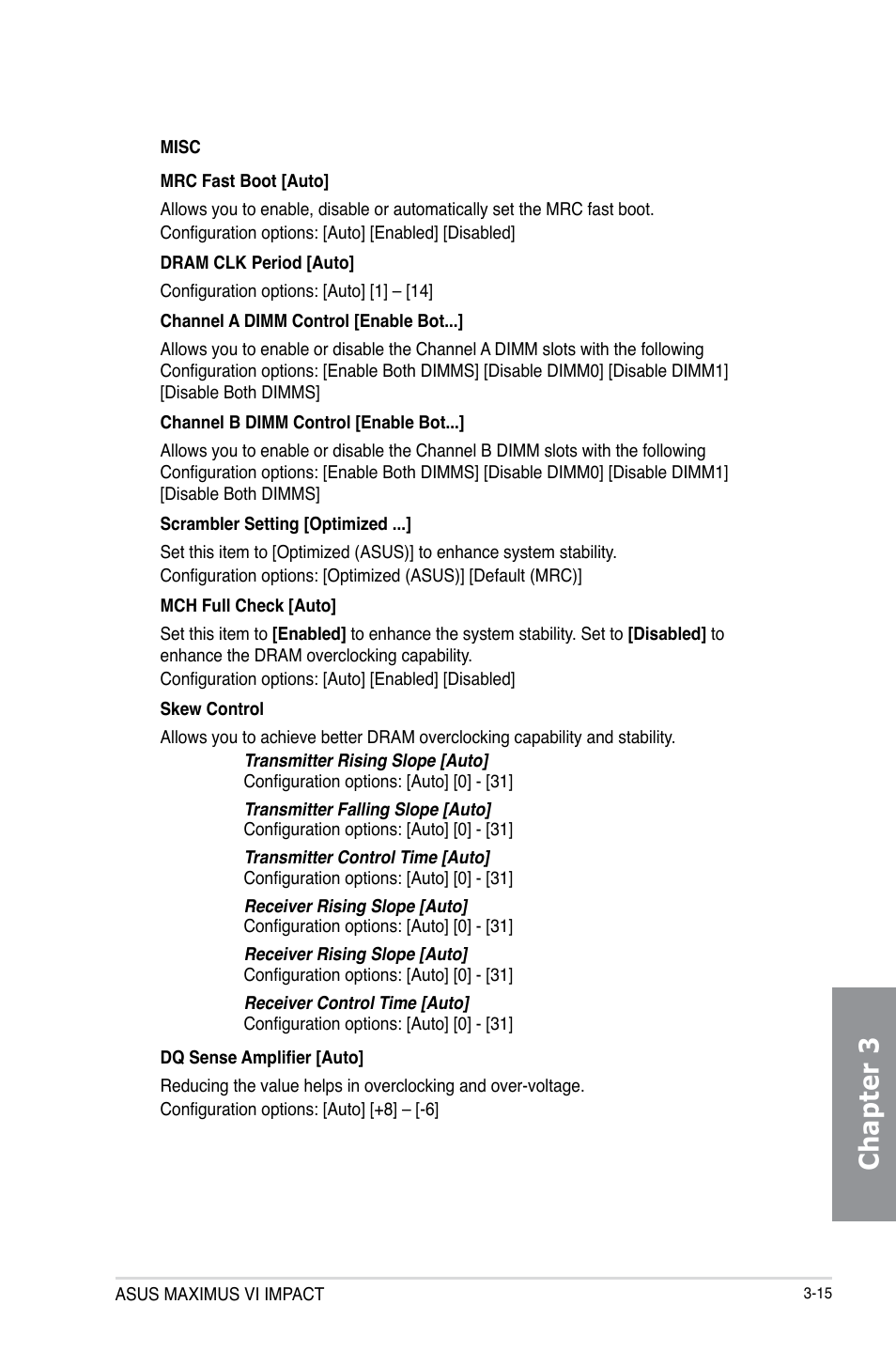 Chapter 3 | Asus MAXIMUS VI IMPACT User Manual | Page 99 / 222