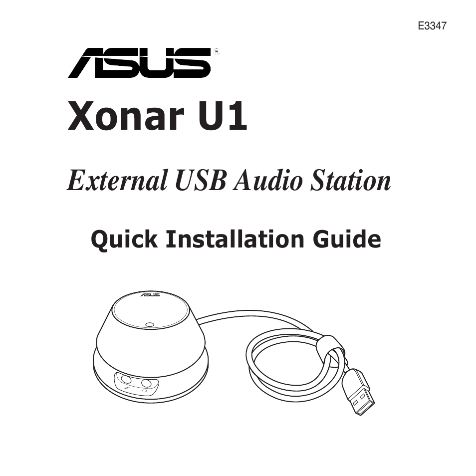 Asus Xonar U1 Lite User Manual | 8 pages