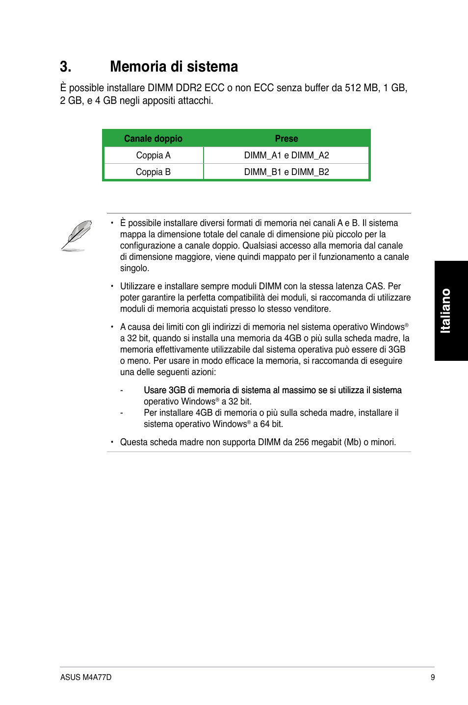 Asus M4A77D User Manual | Page 9 / 42